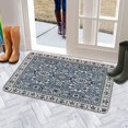 thumbnail image 5 of Navy Blue Ethnic Boho boho Style Welcome Doormat for Indoor/Outdoor Entrance Navy Blue Ethnic Boho boho Style4 Decoration Door Mat Kitchen Door Mat Bedroom Doormat 17x30 Inch, 5 of 6