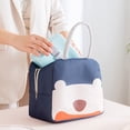 thumbnail image 2 of Wosthever Bolsa de almuerzo, bolso portátil, caja de comida, bolsas de Picnic, contenedor aislado, almacenamiento multifunción duradero, Organizadores de utensilios de cocina Ming azul, 2 of 6