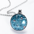 thumbnail image 2 of Lce Hockey Stunning Glass Circular Pendant Necklace - Women's Necklaces, 2 of 5
