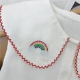 thumbnail image 6 of Coerni Toddler Girls Button Down Shirt Long Sleeve Collared Neck Summer Top Baby Casual Blouse Embroidered Fashion Clothes, 6 of 7