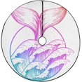thumbnail image 1 of RYLABLUE Tapis de Queue de Baleine Colorée pour Décoration de Fête Intérieure Extérieure 48 Pouces, 1 of 3
