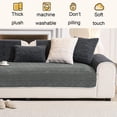thumbnail image 4 of Funda de sofá lavable antideslizante – Protector de muebles grueso y suave de felpa para sofás de dos plazas, funda para sofá con agarre de silicona, manta de sofá lavable a máquina apta par, 4 of 6