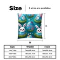 thumbnail image 5 of Easter Set with Unique CoversPatterns - 2 Pack Decorative Pillows for Bed - Includes Pillow Inserts - Available in 16x16, 18x18, 20x20 Inches for Any Occasion, 5 of 6