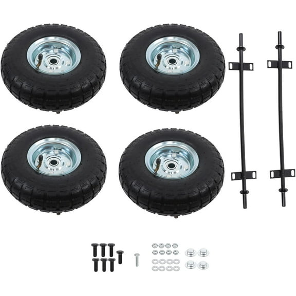 PET-U All Terrain Wheel Kit Replacement for Predator 9000 8750 and 6500 Watt Generators, Pneumatic Tyres