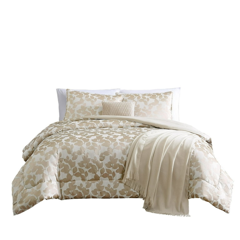 Free Shipping! Mainstays Piece Gold Floral Comforter Set King