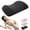 Black, variant on Pro Memory Foam Lumbar Support Pillow for Bed, Ergonomic Contour Waist Cushion, Lower Back Support for Side, Back & Stomach Sleepers