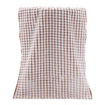opvise Kitchen Wipes Sure Here's A Product Title for Listing Plaid Print Thickened Kitchen Towel Set Absorbent Cotton Towels for Dishes Furniture More Brown