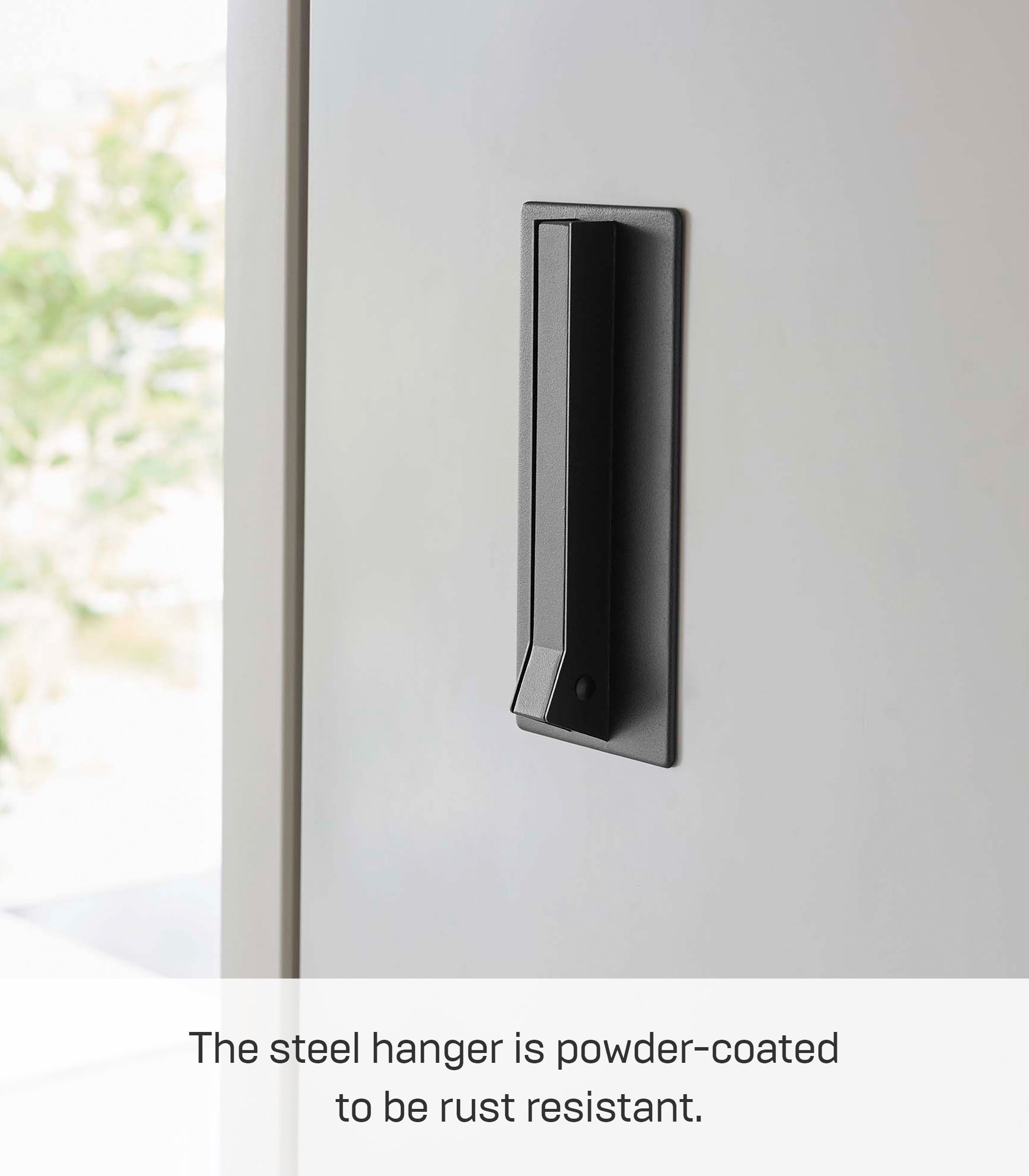 Yamazaki Home Magnetic Folding Hook, Black, Steel, Supports 3.3 pounds, Magnetic, No Assembly