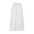 thumbnail image 5 of DailyTrove Women's High Waist Flowy Maxi Skirt, Elegant Outerwear for Summer Evening Events Creative Pairing, 5 of 6