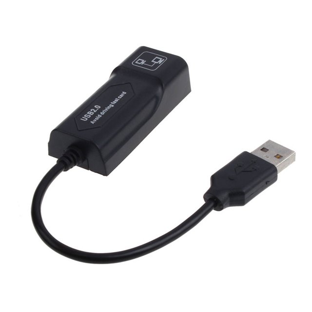 Adaptador USB Ethernet USB 2.0 Tarjeta de red a RJ45 Lan para Win7/Win8/Win10 Laptop Ethernet USB ZefeiWu 8390606381408