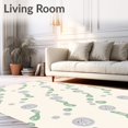 thumbnail image 2 of ODIKA 3x5 Machine Washable Non-Slip Area Rug, Abstract Animal Inspired Design with Spotted in Neutral Palette High Traffic Rug with Pad, Ivory, 547699, 2 of 8