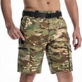 thumbnail image 2 of WULMLEO Men's Hiking Cargo Shorts 10" with Pockets Quick Dry Casual Stretch Bottoms Golf Workout Outdoor Summer Shorts Camouflage S, 2 of 8