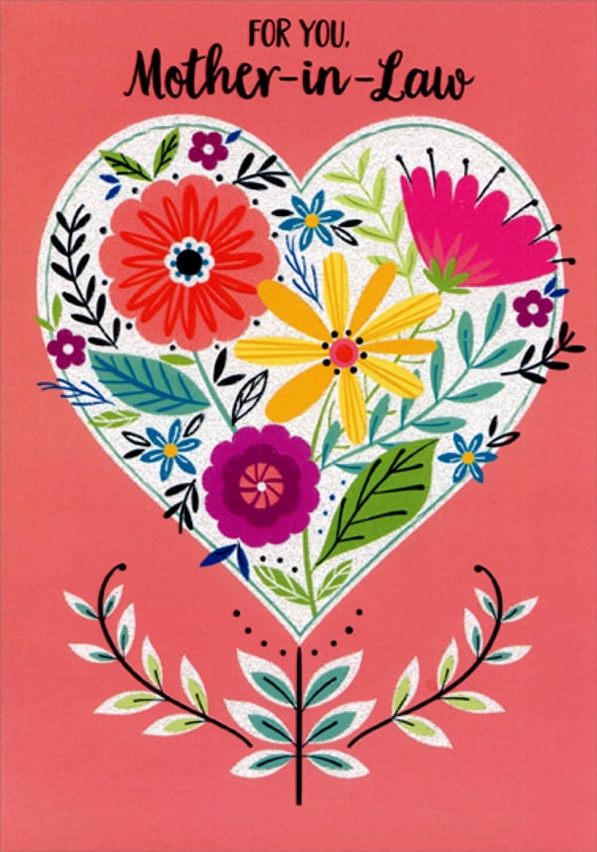 Floral Mother's Day Card For Mother-In-Law - Pink Flower Design 'You Are The Best' Card From Daughter-In-Law 3 thumbnail image