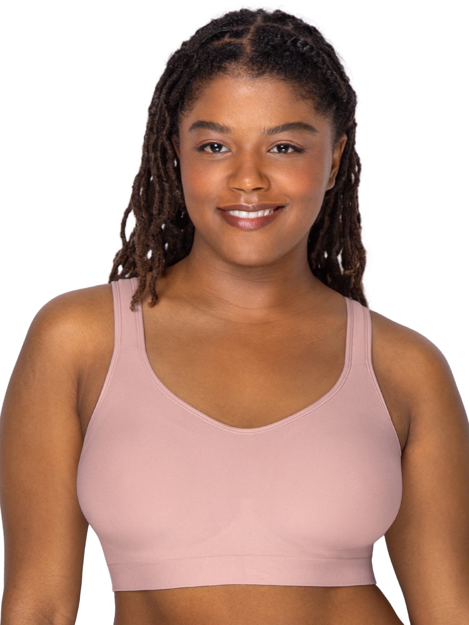 Fruit of the Loom Women's Built Up Seamless Wireless Comfort Bra, Style FT919PK1, Sizes S to 2X
