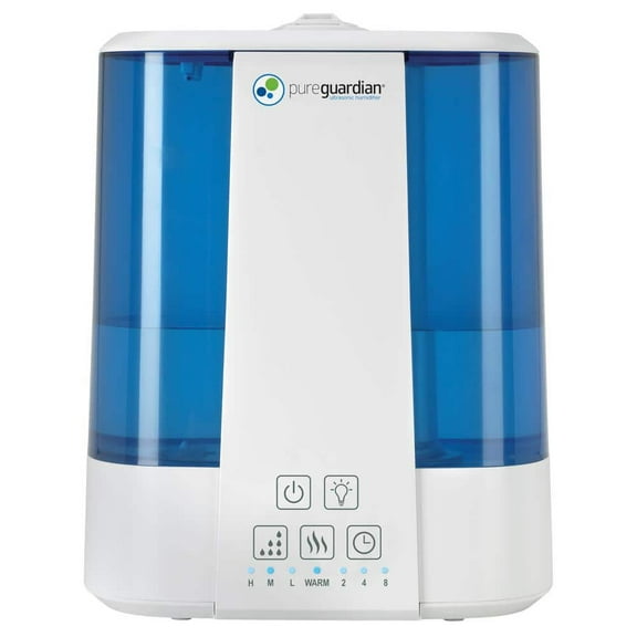 2 gal. Ultrasonic Warm and Cool Mist Humidifier, Rooms up to 560 sq. ft., Blue/White, 100 Hour Runtime on Low