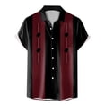 thumbnail image 4 of Playeras Lisas Para Hombre, Moda De Verano Para Hombre, Informal, Playero, Estampado Digital 3D, Solapa, Botón, Camisa De Manga Corta, Camiseta Hawaiana, 4 of 4