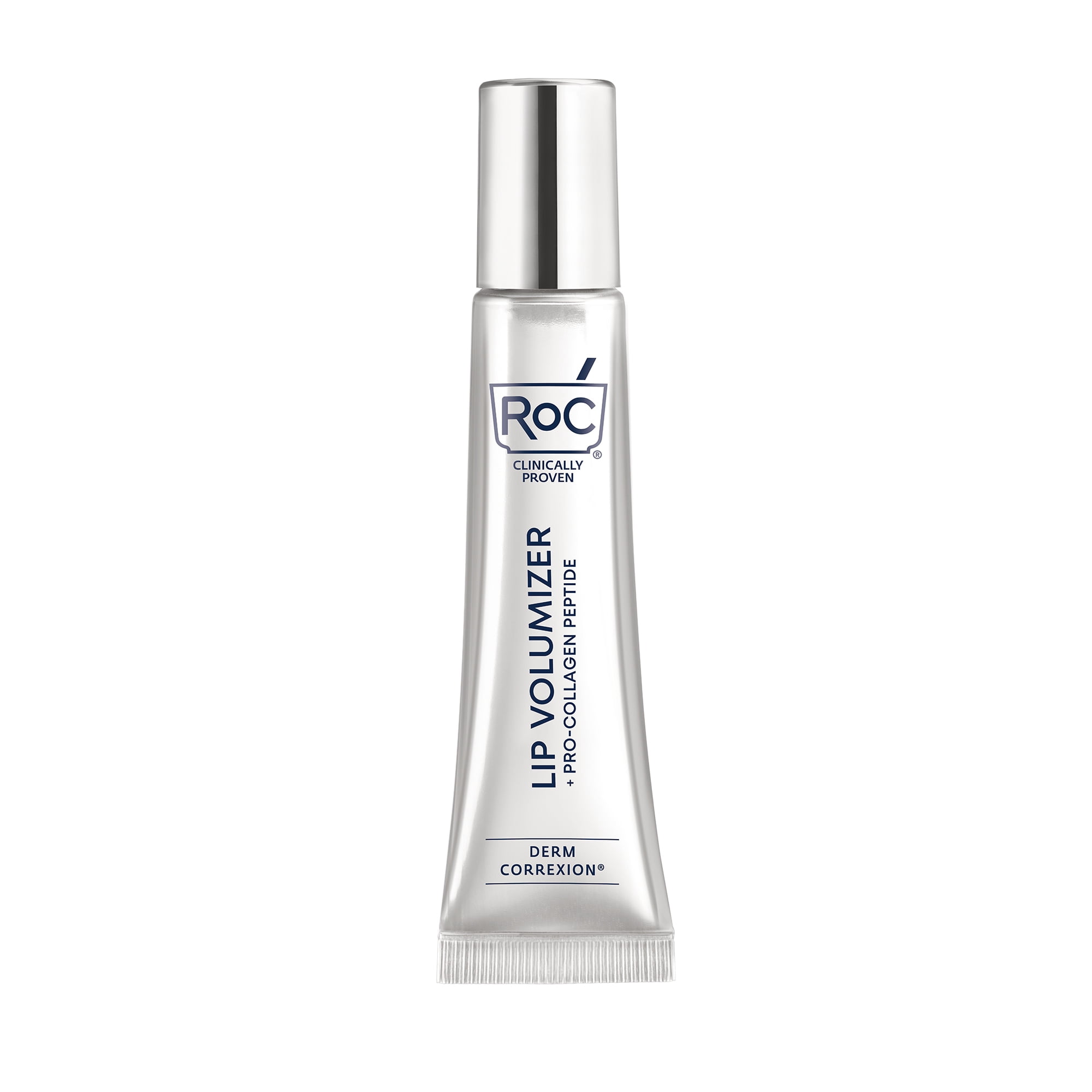 RoC Derm Correxion Lip Volumizer Lip Plumper with Hyaluronic Acid + Pro-Collagen Peptide*, 48-Hour Hydration, Fragrance-Free, Non-Sticky, 0.34 fl oz