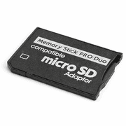 SANOXY Compatible Micro SD Adapter Memory Stick Pro Duo Single Slot Black
