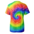 thumbnail image 5 of xfsWaSs Tie-Dye T Shirts for Women Crew Neck Graphic Tees Tie Dye T-Shrits Summer Short Sleeve T Shirt Top Fashion Clothes, 5 of 5