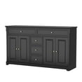 thumbnail image 5 of WIAWG Dresser with 5 Drawers, 4-Door Accent Sideboard Buffet, 59.1" Wide, Black, 5 of 8