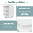 thumbnail image 5 of Bathroom Storage Cabinet with Adjustable Shelves,Open Style Shelf Cabinet with Door,Freestanding 3 Tier Console Table End Table for Bathroom,Living Room,Kitchen, 5 of 7