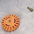 thumbnail image 2 of 4in Rubber Eraser Wheel Sticker Film Glue Remover Pneumatic Decal Paint Cleaner Disc 25mm Diameter, 2 of 5