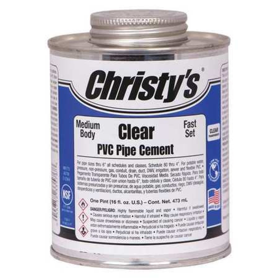 Mclv CHRISTY'S RH-MCLV-PT-12 Pipe Cement,Clear,16 oz. - Walmart.com