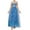 Sky Blue, variant on Maxi Dress,Dresses for Women,Summer Women Fashion Solid Color Embroidered Mesh Spaghetti Strap Square Neck Dress Sky Blue
