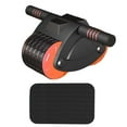thumbnail image 3 of Abdominal Roller Wheel Training Abdominal Muscle Double Wheels for Men Women Orange, 3 of 8