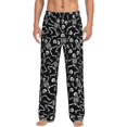 thumbnail image 1 of Fotbe Skeletons Dancing Pantalones de Pijama para Hombre, Pantalones de Dormir, Pantalones de Casa con Cintura Ajustable y Bolsillos-3X-Large, 1 of 6