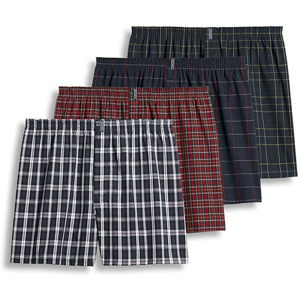 Jockey - Jockey Classic Full Cut Boxer - 4 Pack - Walmart.com - Walmart.com