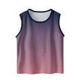 thumbnail image 2 of MKOSPLRT Athletic Tank Tops for Girl 3-15 Years Crew Neck Loose Fit Tanks Sleeveless Cute Gradient Tanks Gym Running Tank Tops for Kid, 2 of 6