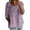 Purple, variant on Womens Shirts Print T Shirt Half Sleeved Round Neck Shirt 3/4 Sleeved T Shirt Loose Large Size T Shirt on Sale