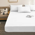 thumbnail image 4 of Htwon Mattress Protector Waterproof Bed Cover Premium for Bed Queen（White, with 46 Inches Deep Pocket）, 4 of 14