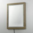 thumbnail image 3 of ET2 Lighting E42052-OK Sawyer 24 x 32 in. Framed LED Mirror - Oak, 3 of 5