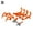 Orange, variant on DJI Flip Drone ABS Anti-Collision Protective Cover Set with Heightened Tripod & Gimbal Bumper