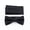 Black, variant on Scott Allan Adjustable Pre-Tied Bow Tie for Men and Boys With Hanky | Elegant Tuxedo Bow Tie Set | Black Bow Ties & Pocket Square Set