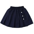 thumbnail image 5 of Uniform Skirts Girls Girls School Pleated Skirt Student Unfirom Dress Everyday Wear Solid Color Girls Skirt Navy 5 Years-6 Years, 5 of 5