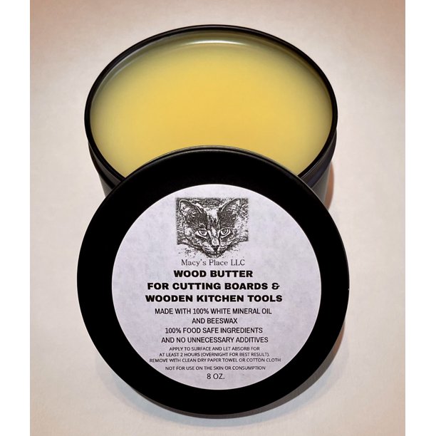Macy's Place Wood Butter for Cutting Boards and Wooden Tools 8oz