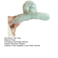 thumbnail image 7 of Winter Plush Hair Claw Faux Furry Cross Teeth Back Head Shark Clip Solid Color Hair Barrette Headwear Hair Accessories, 7 of 7