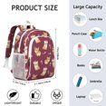 thumbnail image 6 of Christmas Corgi Backpack for School,Cute School Bag,Schoolbag with Adjustable Shoulder Straps & Padded Back,15"x11.42"x5.5", 6 of 6