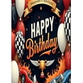 thumbnail image 4 of Racing Cars Birthday Banner Trophy Balloon Fire for Kids Party Indoor Celebration Event Decoration, 4 of 7