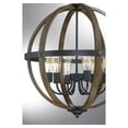 thumbnail image 6 of Trade Winds Lighting 6-Light Pendant Light In Wood And Black, 6 of 6