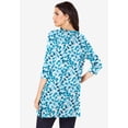 thumbnail image 2 of Roaman's Women's Plus Size Cotton Ultimate Boatneck Tunic With Side Slits, 2 of 6