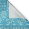 thumbnail image 4 of Ambesonne Hamsa Valance Pack of 2, Eastern Cultural Floral, 54"X18", Blue, 4 of 5
