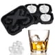 thumbnail image 1 of Molde para hacer hielo Molde para cubitos de hielo redondo de silicona Bandeja para moldes Forma de Abanopi Negro, 1 of 7
