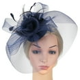 thumbnail image 1 of Fascinator Fascinator Faux Feather: Veil Hair Clip Fascinator Hat Fascinateur de mariage, 1 of 10