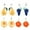 style5, variant on DESIGNICE 4Pcs Summer Earrings,Fruit Design Dangle Earrings for Women,Alloy Cute Earrings,Summer Earrings for Women for Outdoor,Style1