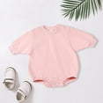 thumbnail image 2 of KVPLBQFD Toddler Girl Sweat Suit Toddler Onesie Solid Outfits Girls and Boys Sweatshirt Tops Romper Cute Clothes Baby Boy Clothes 0-3 Months Gifts For 18 Month Old Boy, 2 of 4