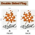 thumbnail image 5 of Welcome Garden Flag Fall Maple Leaf Polka Dots Autumn Burlap 12x18 Inch Vertical Double Sided Small Outside Yard Party Decoration, 5 of 5
